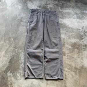 Vintage Carhartt Grey Wide Leg Carpenter Work Pants